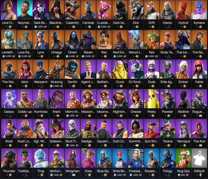 продажа аккаунта к игре Fortnite